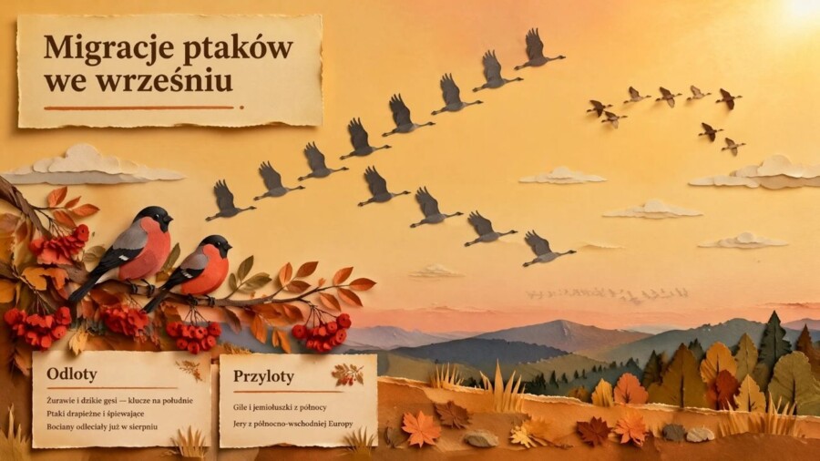 Wrzesień – prezentacja edukacyjna i gazetka szkolna (przyroda, historia i jesień)
