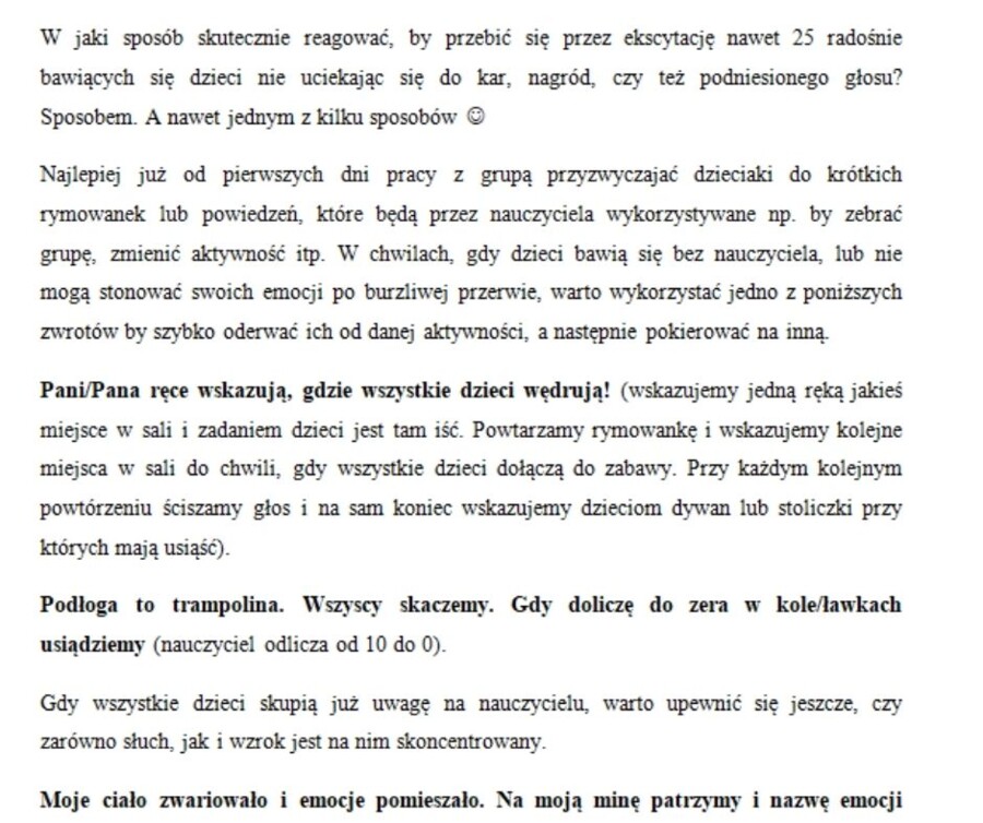 Ogarniamy chaos w grupie/klasie. Sprawdzone sposoby na dyscyplinę w przedszkolu, klasach 1+3 wraz z innowacją