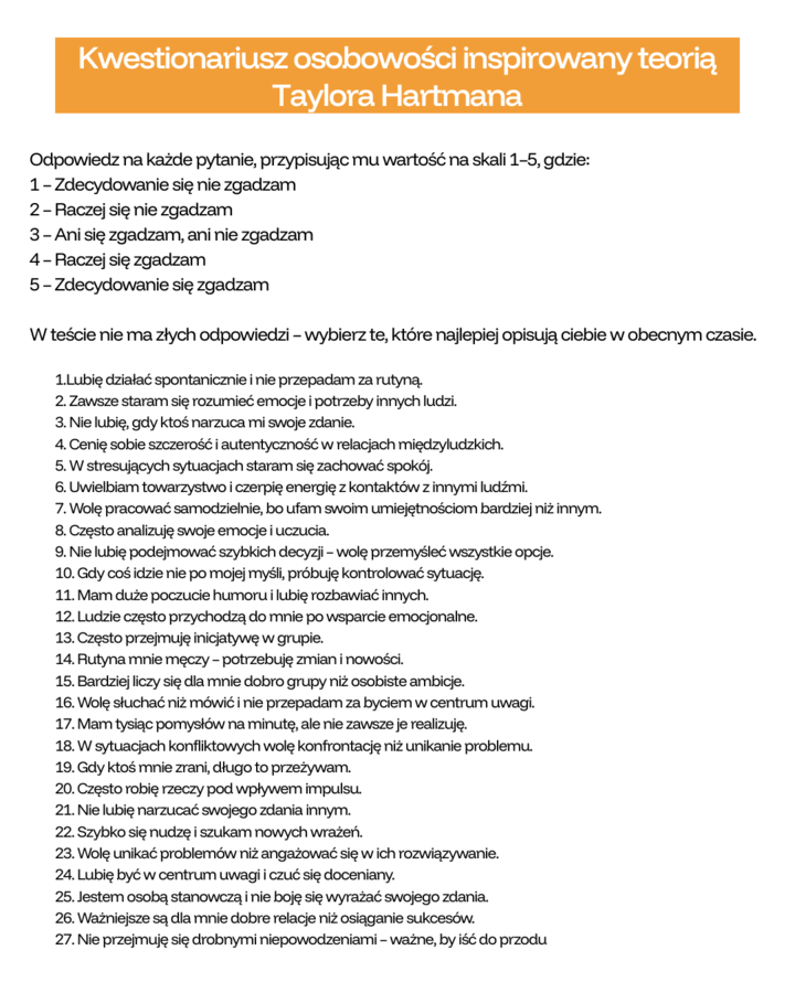 Test kolorów- materiał na zajęcia wychowawcze, doradztwo zawodowe.