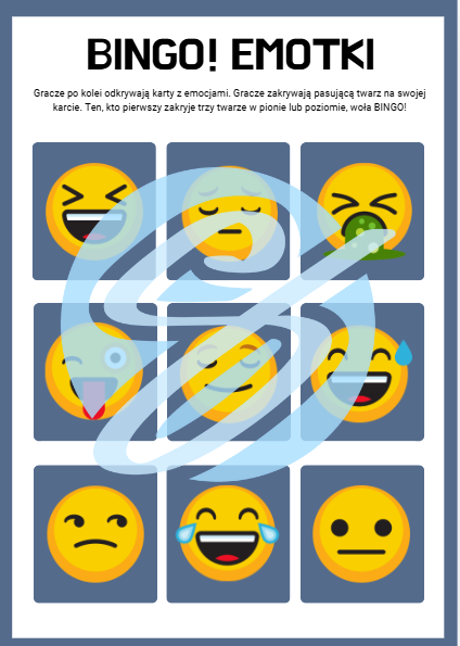 Bingo - Emotki: Zabawa, Która Uczy Rozumienia Emocji!