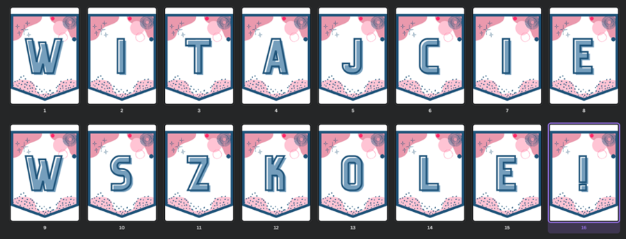 Girlanda "Witajcie w szkole!" 4