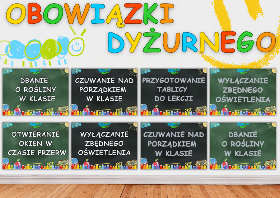 OBOWIĄZKI DYŻURNEGO - Gazetka szkolna