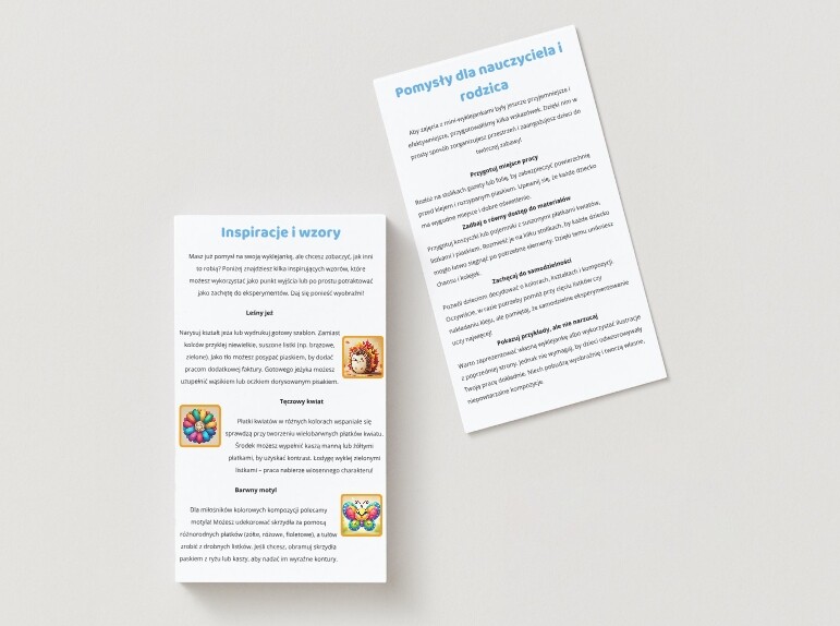 Mini-wyklejanki z naturalnych materiałów