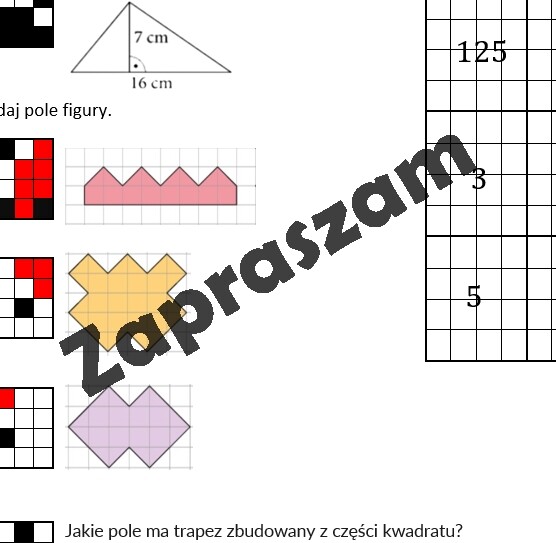 Kodowanie - pola figur