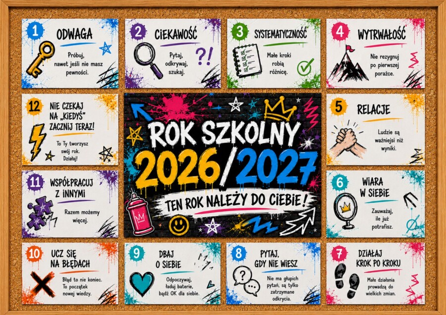 TEN ROK NALEŻY DO CIEBIE - gazetka motywująca dla uczniów 2026/2027