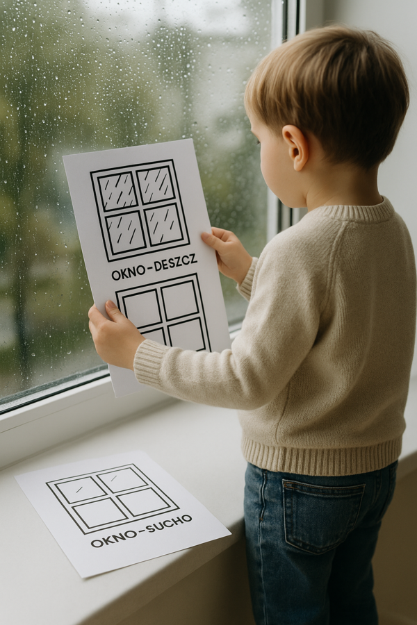 „Kropelkowe kontrasty” – czarno-białe obrazki o deszczu