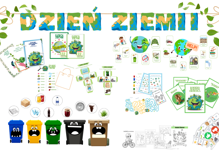 🌍 Pakiet edukacyjny na Dzień Ziemi – ponad 80 stron pełnych zabawy i nauki! 🌱