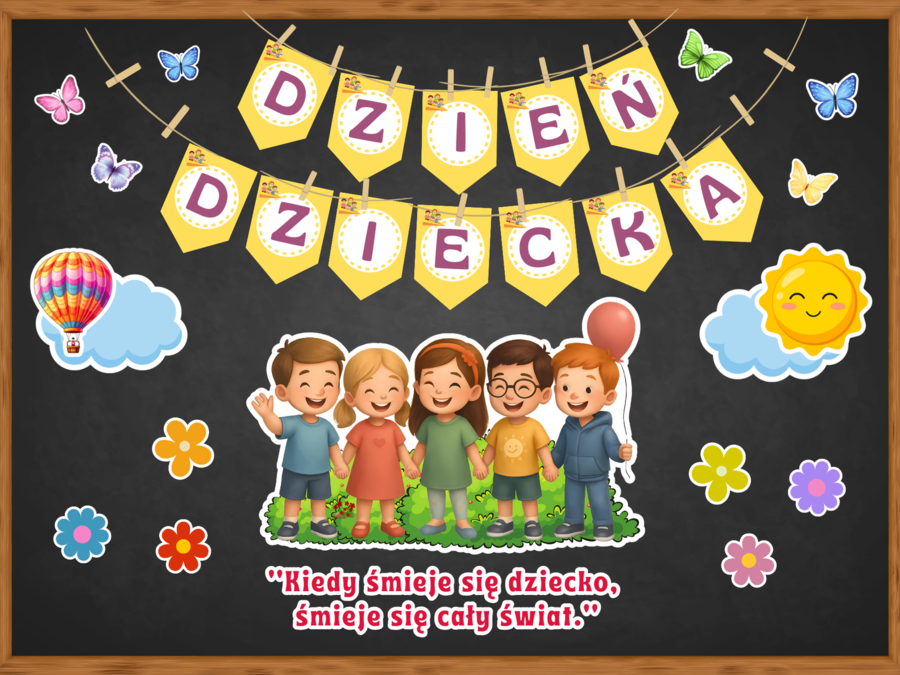 DZIEŃ DZIECKA - zestaw materiałów - grafika XL