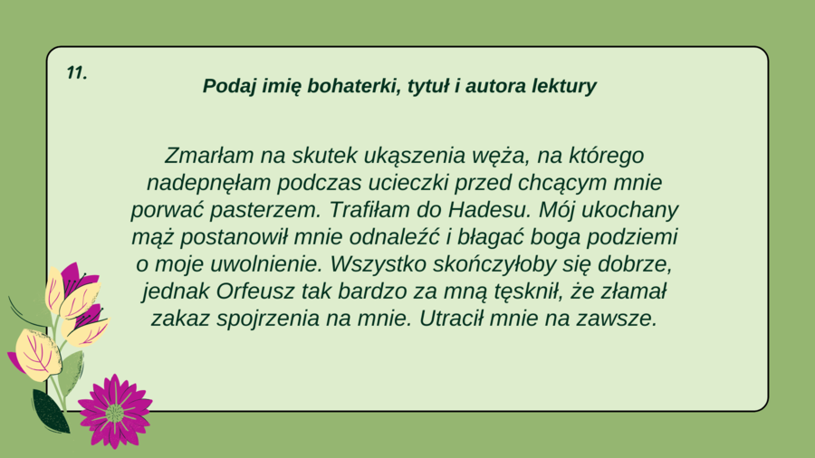 BOHATERKI LEKTUR 4-6 – KIM JESTEM? prezentacja – 24 slajdy – Dzień Kobiet – egzamin – powtórka + odpowiedzi