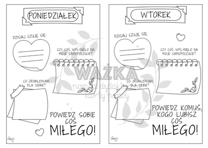 Kalendarz samopoczucia