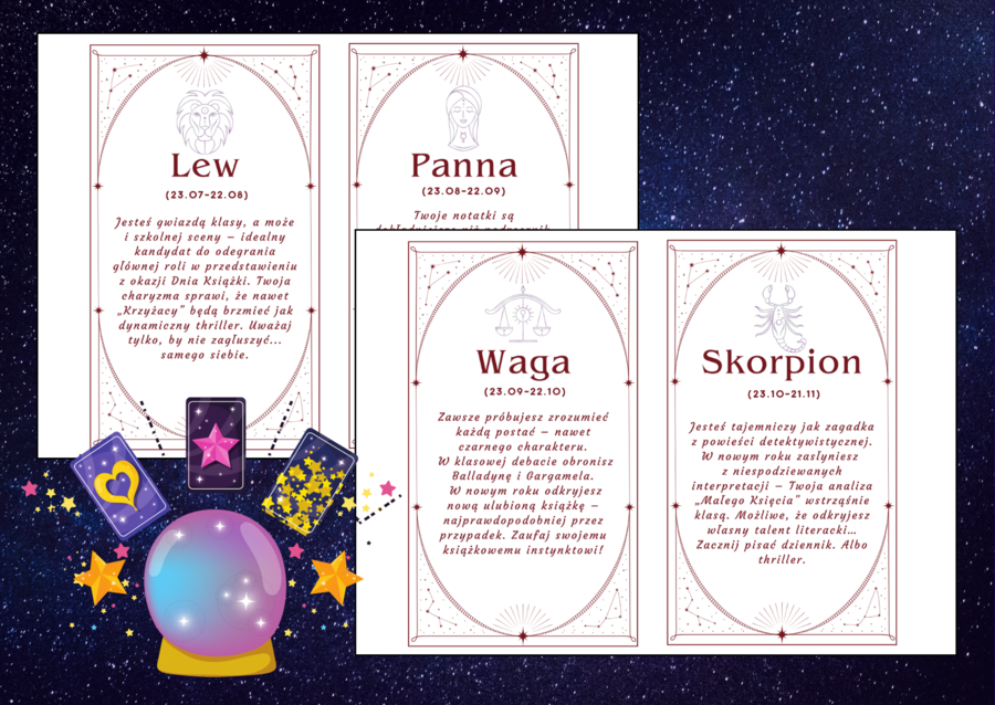 📚🔮 KSIĄŻKOWY HOROSKOP na Nowy Rok lub nowy rok szkolny 🔮📚