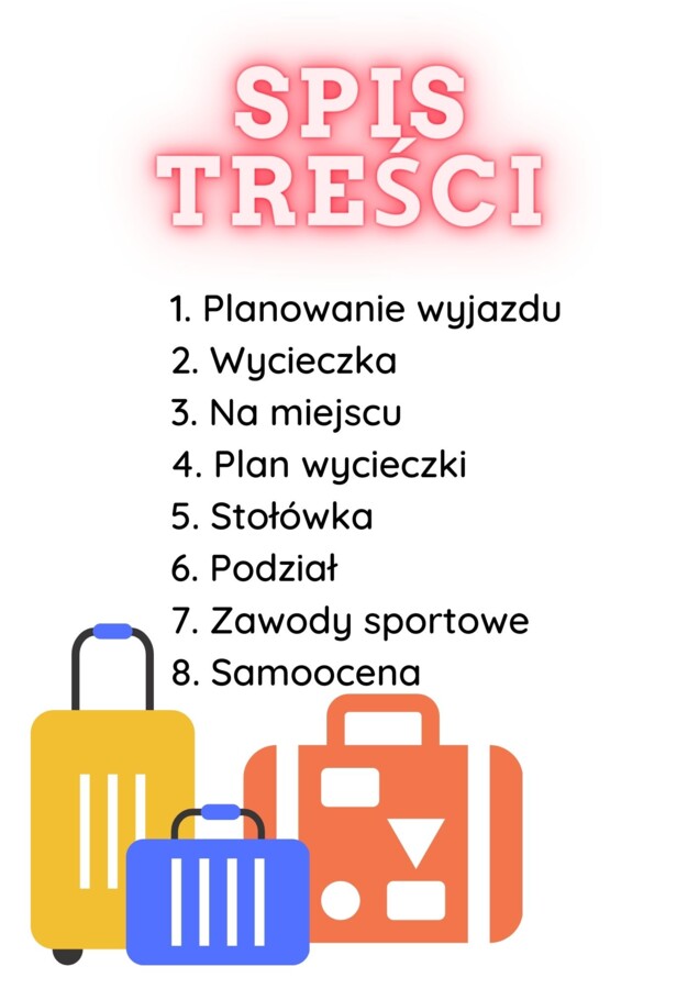 Projekt klasa 4 Planowanie wycieczki