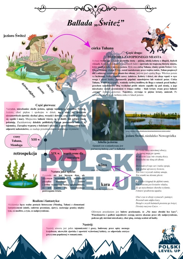 Dzieła romantyczne_pakiet 4 elementów (Dziady II, III, Pan Tadeusz, romantyzm)+ GRATIS (test z Dziadów cz. III)_Polski Level Up