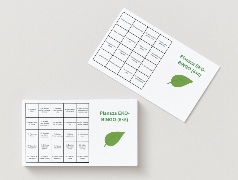 „Eko-bingo” z codziennymi nawykami