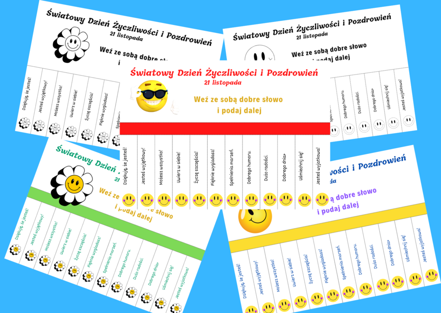 DZIEŃ ŻYCZLIWOŚCI I POZDROWIEŃ - zdania do urwania