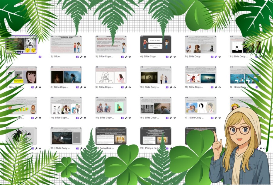 Prezentacja multimedialna w genial.ly „Czym jest depresja?". Edukacja zdrowotna. Klasa 7. Dział „Nasze zdrowie psychiczne".