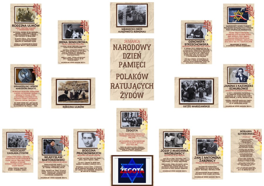 Gazetka szkolna Polacy ratujący żydów - 24 marca NARODOWY DZIEŃ PAMIĘCI POLAKÓW RATUJĄCYCH ŻYDÓW POD OKUPACJĄ NIEMIECKĄ