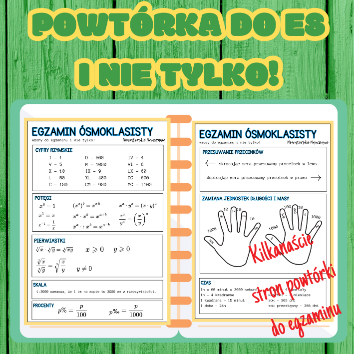 Powtórka do egzaminu ósmoklasisty i nie tylko!