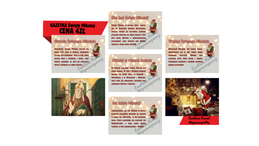 Gazetka szkolna Święty Mikołaj