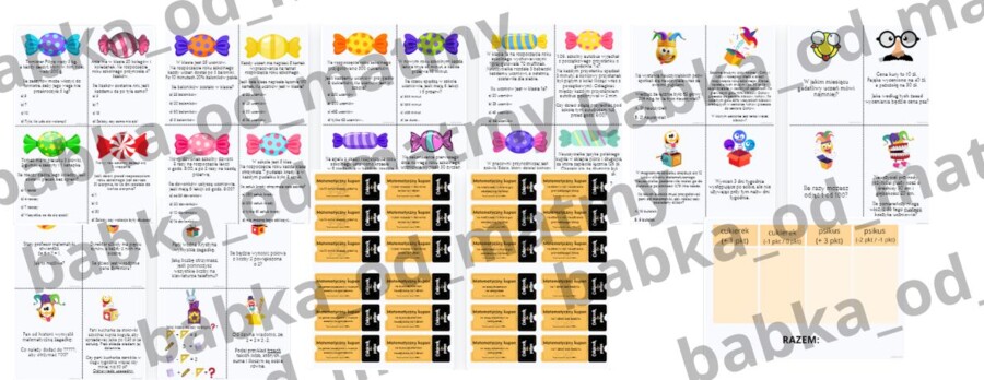 Cukierek albo psikus - wprowadź uczniów w rytm matematyki!