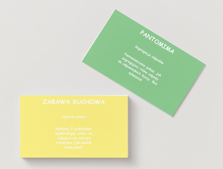 Gra ekologiczna. Plansza. Karty wyzwań