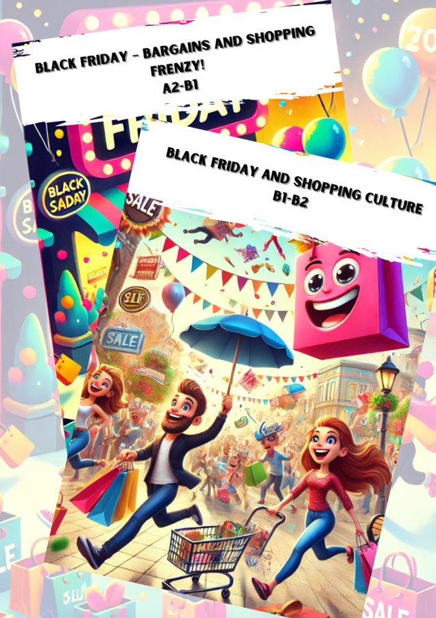 Zestaw Gotowych lekcji: BLACK FRIDAY Poziom: A2-B1 oraz B1-B2