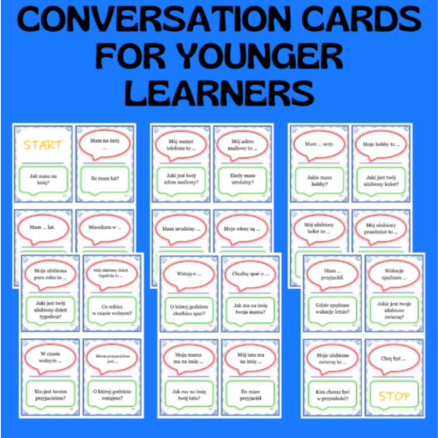 CONVERSATION CARDS FOR YOUNGER LEARNERS