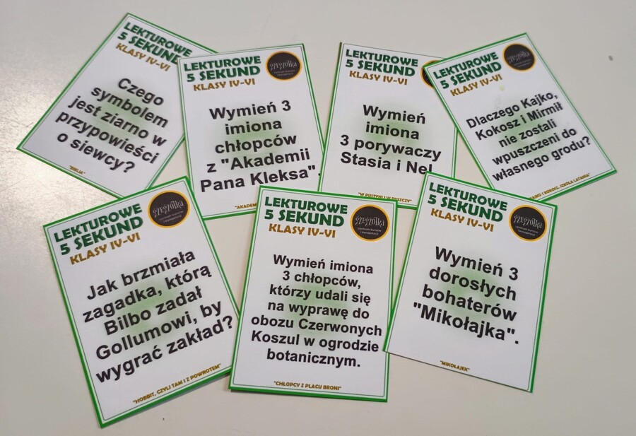 Lekturowe 5 sekund dla klas 4-6