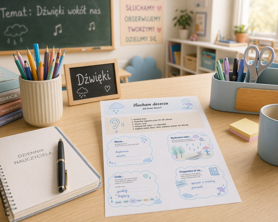 Karta słuchacza „Jak brzmi deszcz?”