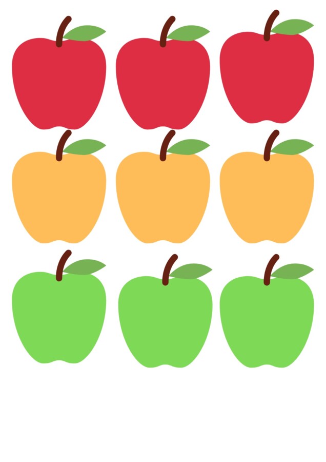 Jabłuszkowe urodziny - tablica z urodzinami