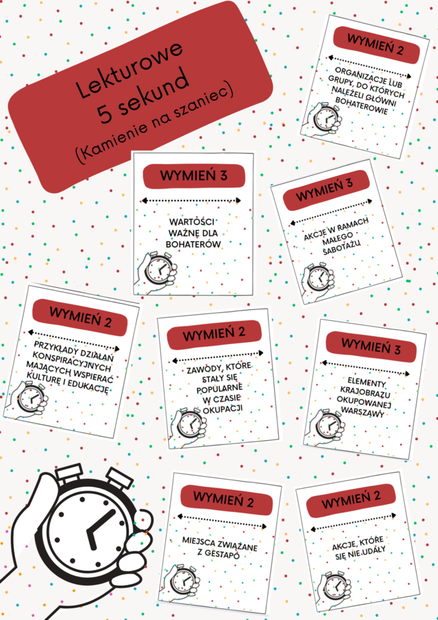 Lekturowe 5 sekund - WIELKI ZESTAW - Lektury z klas 7-8