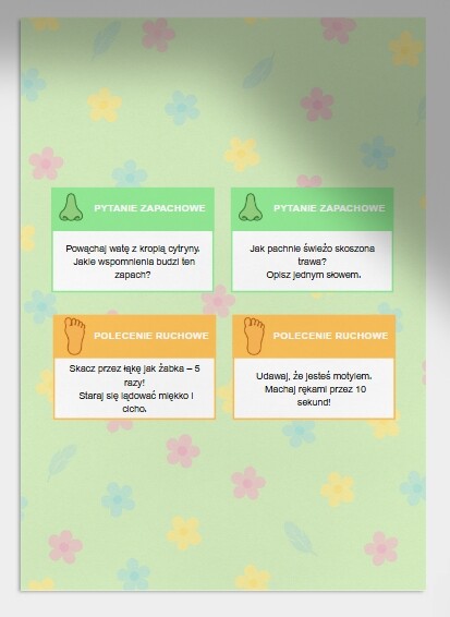 Gra dydaktyczna: "Czym pachnie wiosna?"