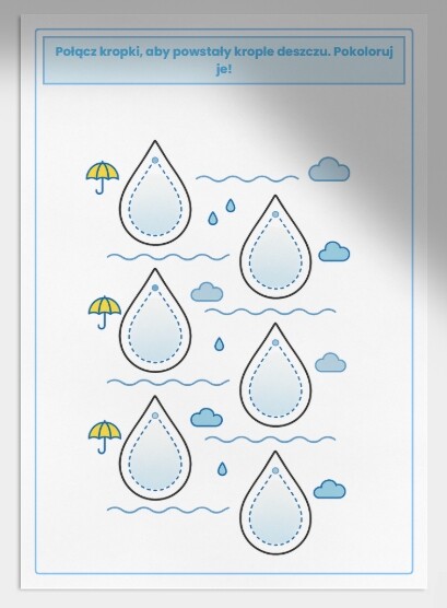 Karty pracy „Deszczowy dzień”