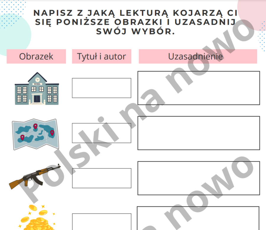 Rozpoznawanie lektur po elementach graficznych
