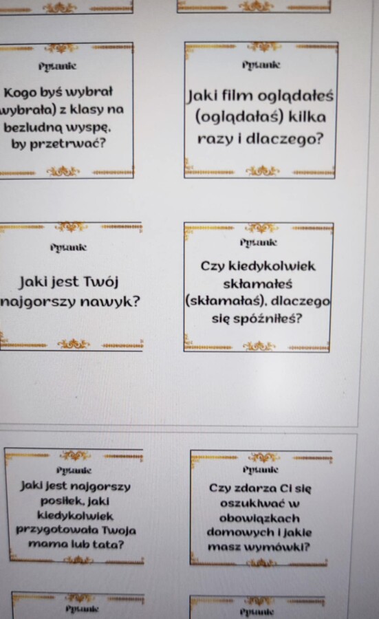 Pytania i wyzwania- godzina wychowawcza