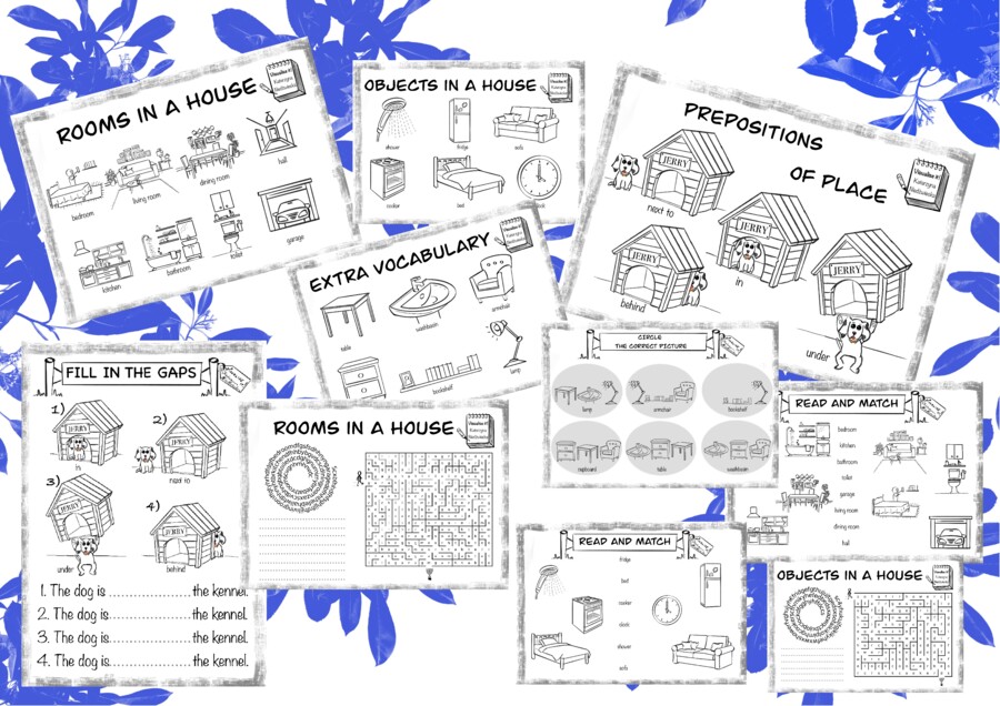 TIGER & FRIENDS 2 Unit 1 Rooms in a house, objects in a house