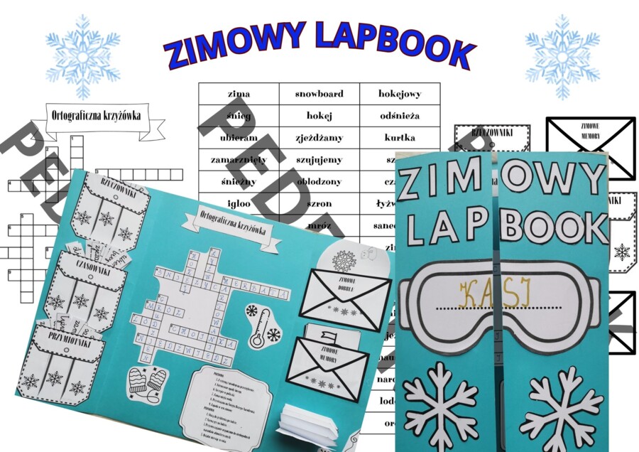 Zimowy lapbook