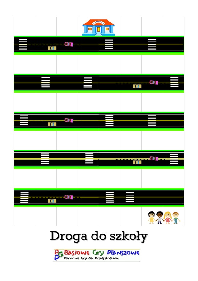 Droga do szkoły – Gra planszowa