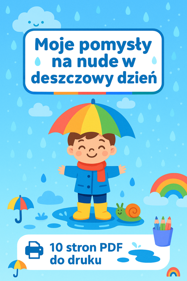Moje pomysły na nudę w deszczowy dzień