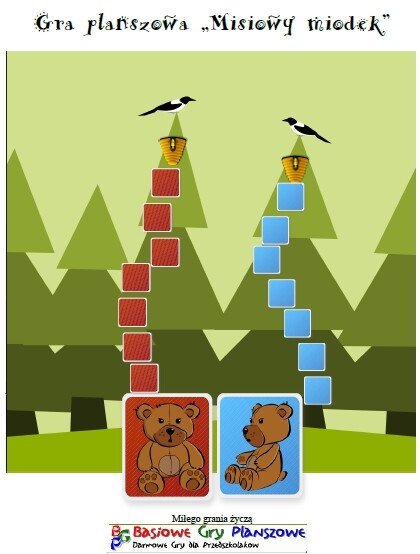 Misiowy miodek – Gra planszowa