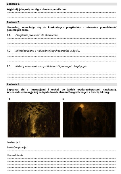 Lektury na korepetycjach - zestaw dla korepetytorów pracujących z uczniami do E8