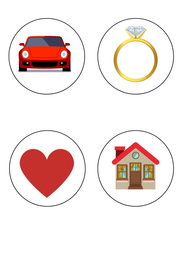 ANDRZEJKI - dekoracja, napis, wróżba z latarka, kolorowanka