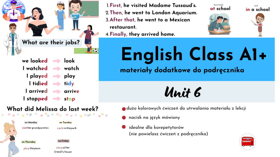 English Class A1+, unit 6, Past Simple