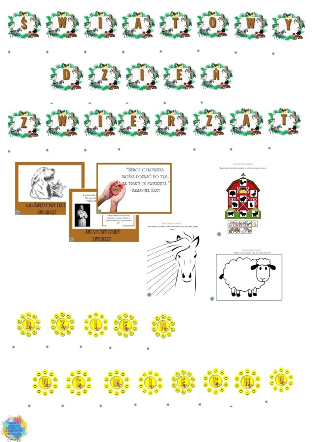 PAKIET MATERIAŁÓW NA PAŹDZIERNIK WEDŁUG KALENDARZA ŚWIĄT I DNI NIETYPOWYCH.