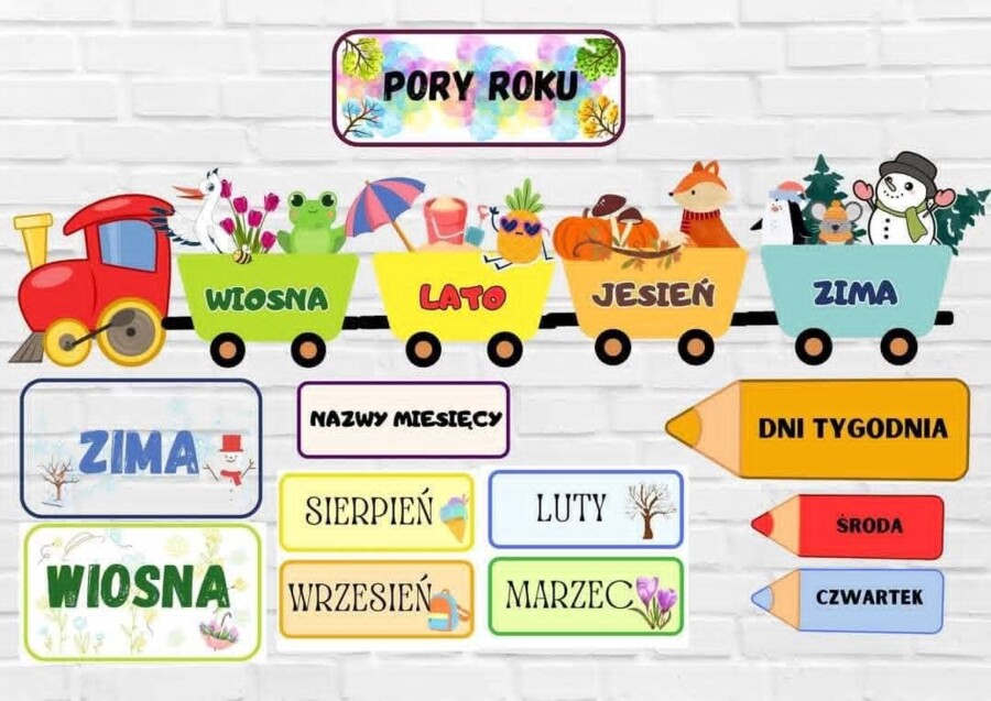 Miesiące/ Dni Tygodnia/ Pory roku