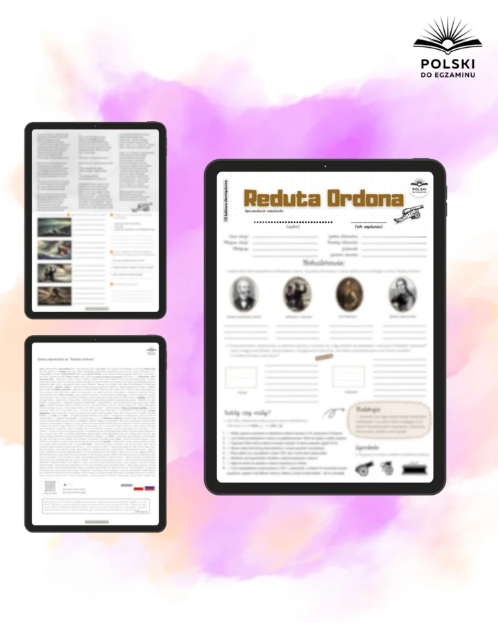 Lektury Obowiązkowe do Egzaminu Ósmoklasisty 📚 | Pakiet Kart Pracy PDF + 3 bonusy