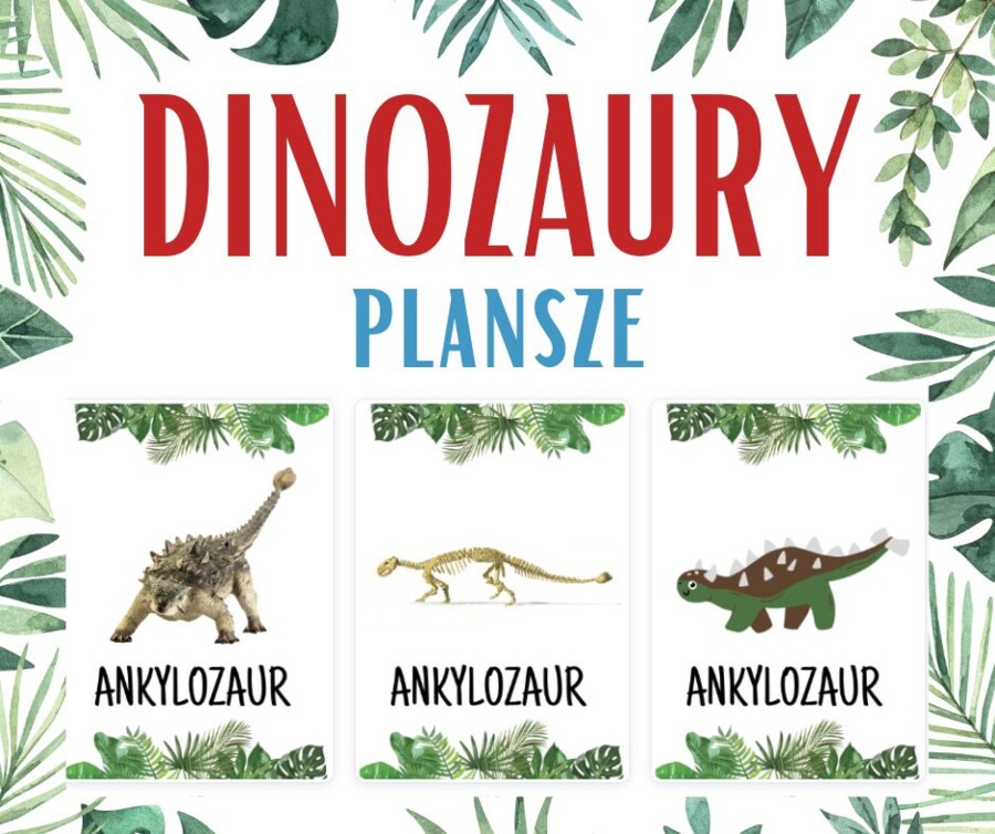DINOZAURY - plansze