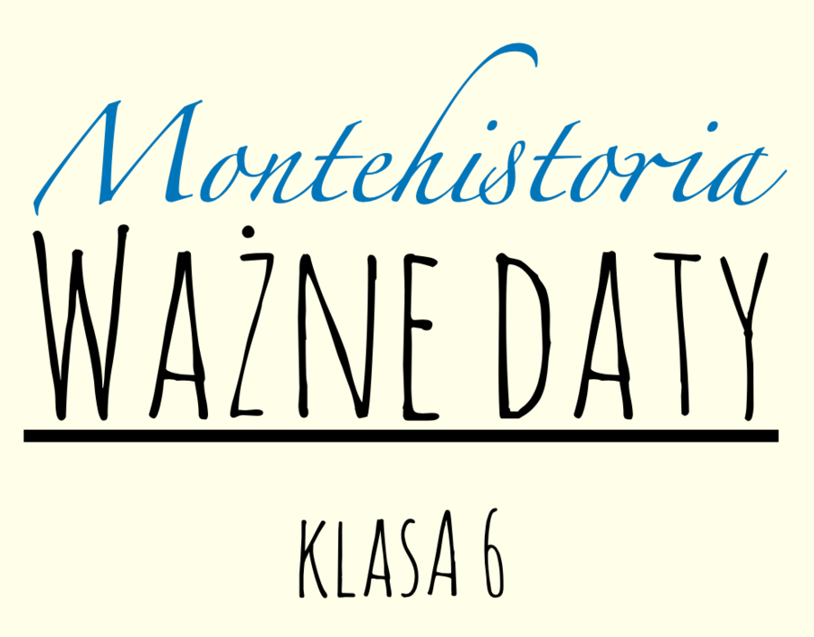 Ważne daty klasa 6