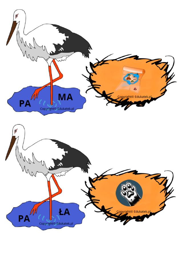 Czytanie z bocianem – nauka czytania