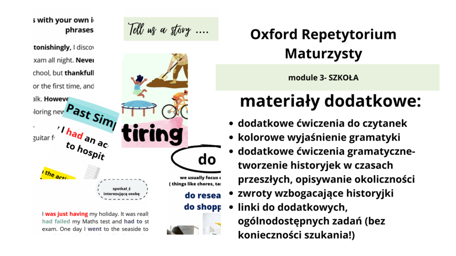 Oxford Repetytorium Maturzysty, rozdział 3 materiały dodatkowe, Tell me a story...